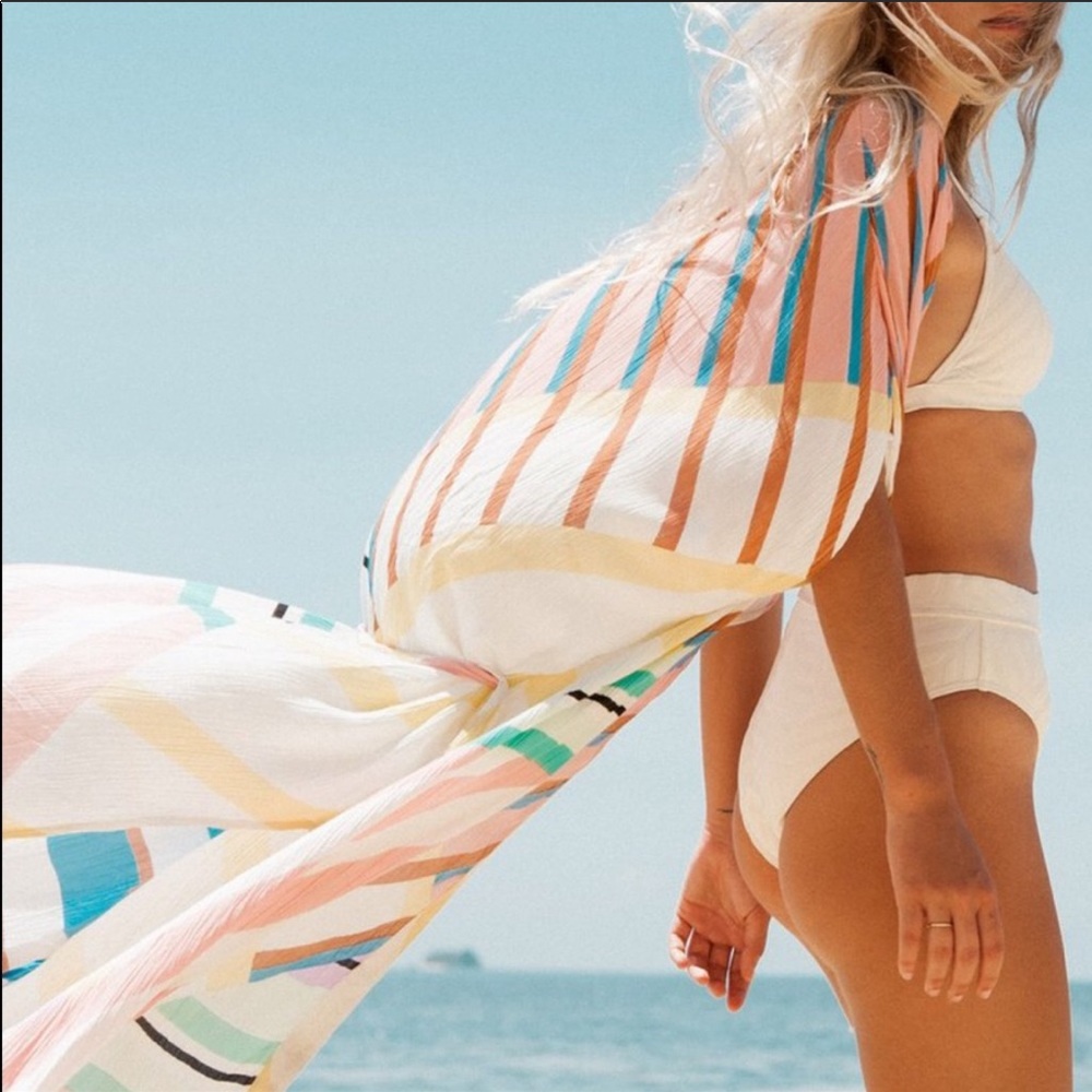 Billabong Sunburnt Stripe Swimsuit Cover Up S M